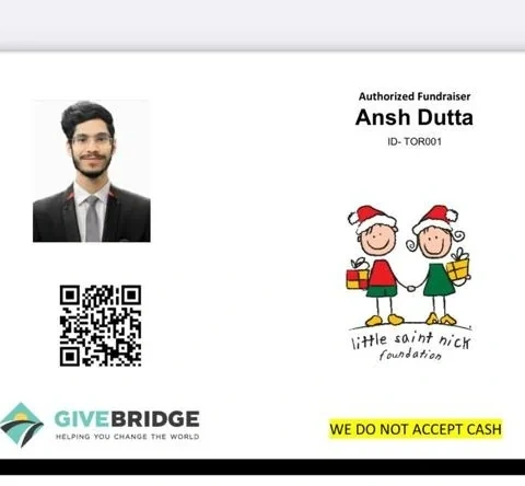 Authorized fundraiser card